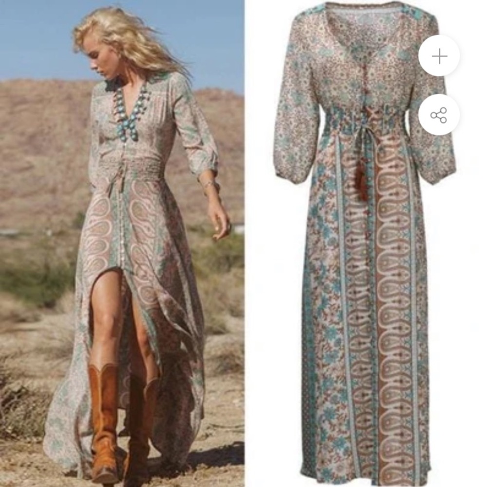 Brittany’s V-Neck Maxi Dress